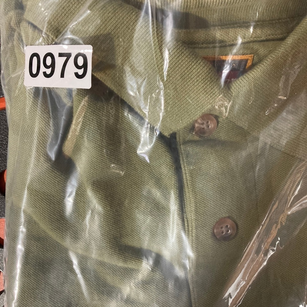 Wrangler Hero Mens Olive Green Short Sleeve Collared Polo‎ Shirt Size L - Picture 8 of 8
